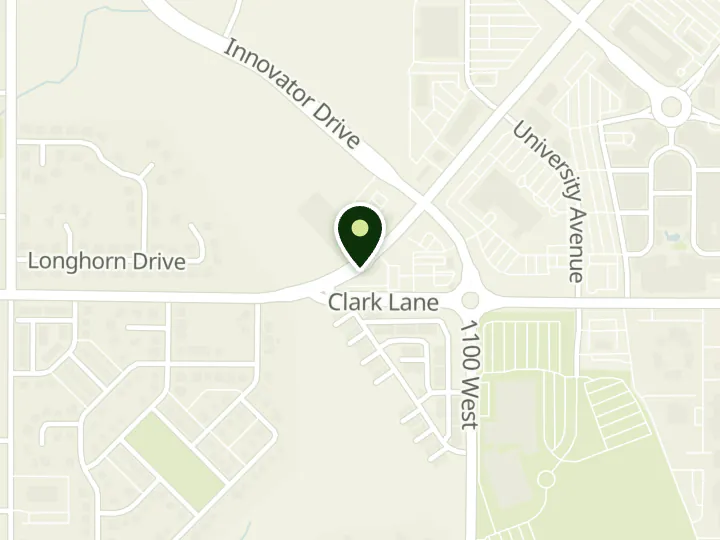 Map of the streets around Utah First Credit Union, Farmington Branch, at 1155 W Park Lane, Farmington, UT 84025