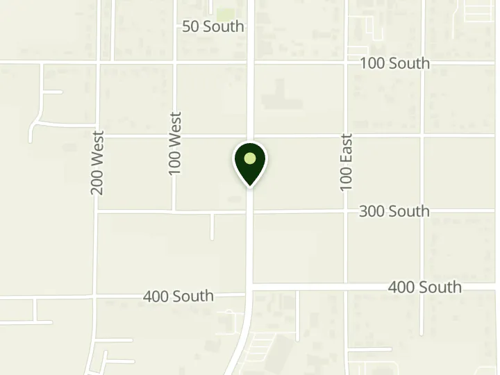 Map of the streets around Utah Heritage Credit Union, Ephraim, at 268 S MAIN St, Ephraim, UT 84627