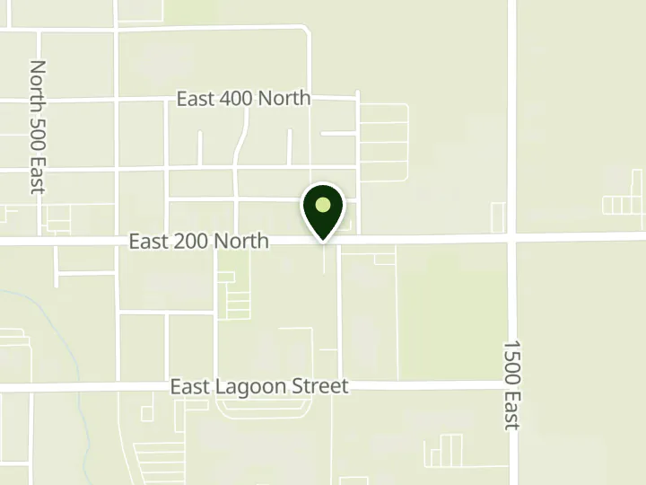 Map of the streets around Utah Power Credit Union, Moon Lake (Roosevelt), at 800 W Highway 40, Roosevelt, UT 84066