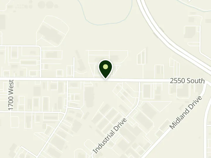 Map of the streets around Utah Power Credit Union, Ogden, at 1438 W 2550 S, Ogden, UT 84401