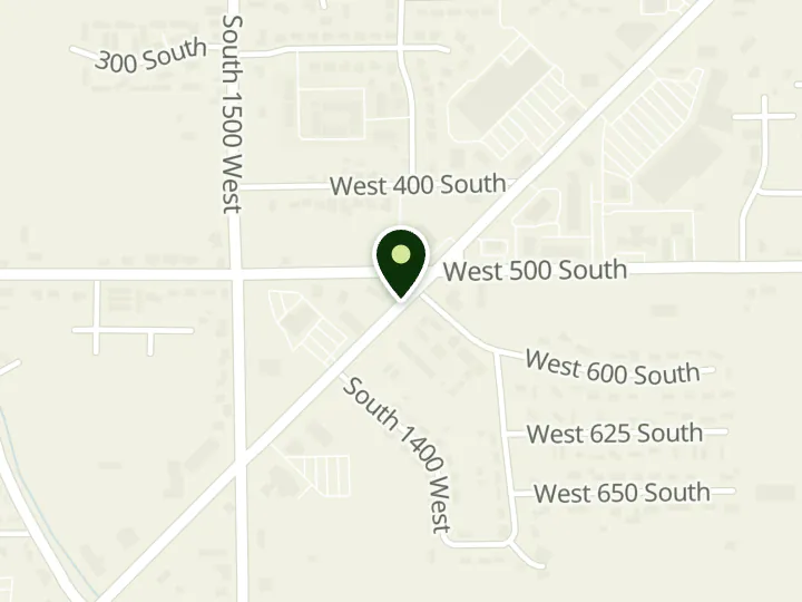 Map of the streets around Valley Wide Federal Credit Union, Vernal branch, at 1330 E Highway 40, Vernal, UT 84078