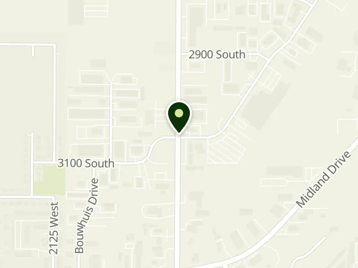 Map of the streets around Wasatch Peaks Credit Union, West Haven Branch, at 3012 S 1900 W, Ogden, UT 84401
